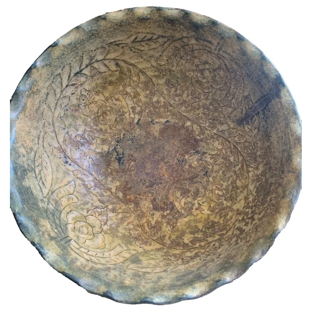 Benalex Home Accents Metal Fruit Bowl‎ (Made to look worn)